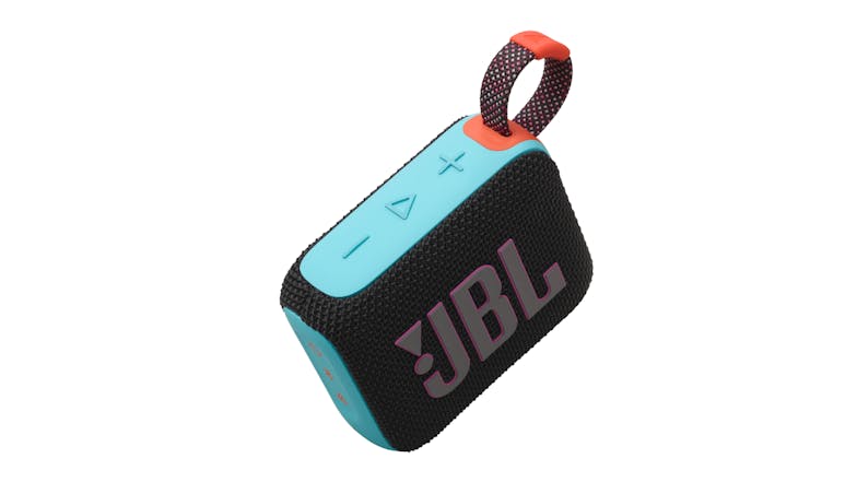 JBL Go 4 Portable Bluetooth Speaker - Black & Orange