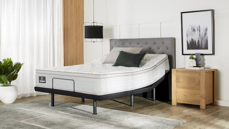 King Koil Conforma Classic II Soft Queen Mattress with Virtue Adjustable Base by A.H Beard