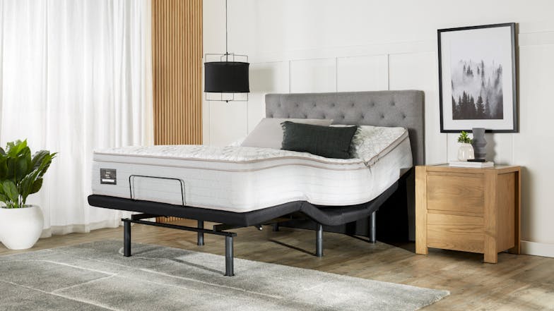 King Koil Conforma Classic II Soft Queen Mattress with Virtue Adjustable Base by A.H Beard