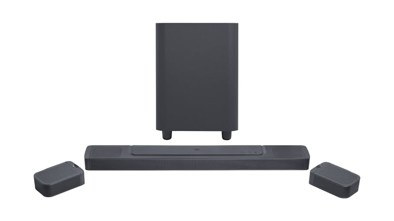 JBL Bar 1000 7.1.4 Channel Wireless Soundbar and Detachable Speaker (Pair) with Subwoofer - Black