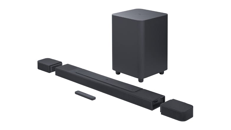 JBL Bar 1000 7.1.4 Channel Wireless Soundbar and Detachable Speaker (Pair) with Subwoofer - Black