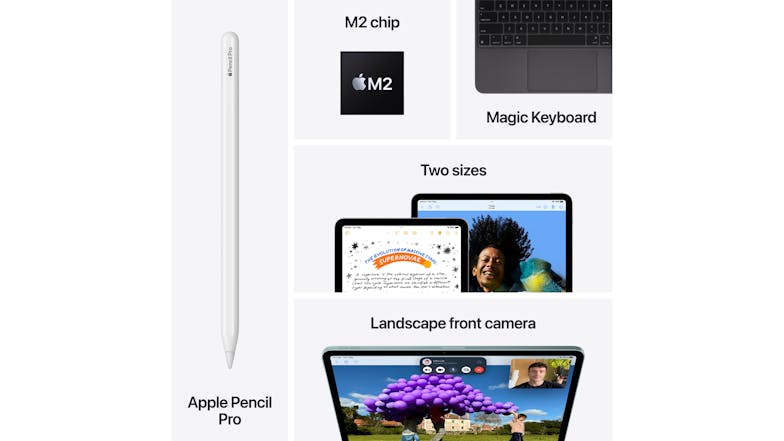 Apple iPad Air 13" (6th Gen, 2024) 128GB M2 Cellular & Wi-Fi - Blue