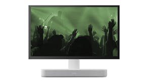 Flexson 32” to 65” Universal TV & Sonos Beam Soundbar Mountable Table Top Stand - White (FLXBTVST1011)