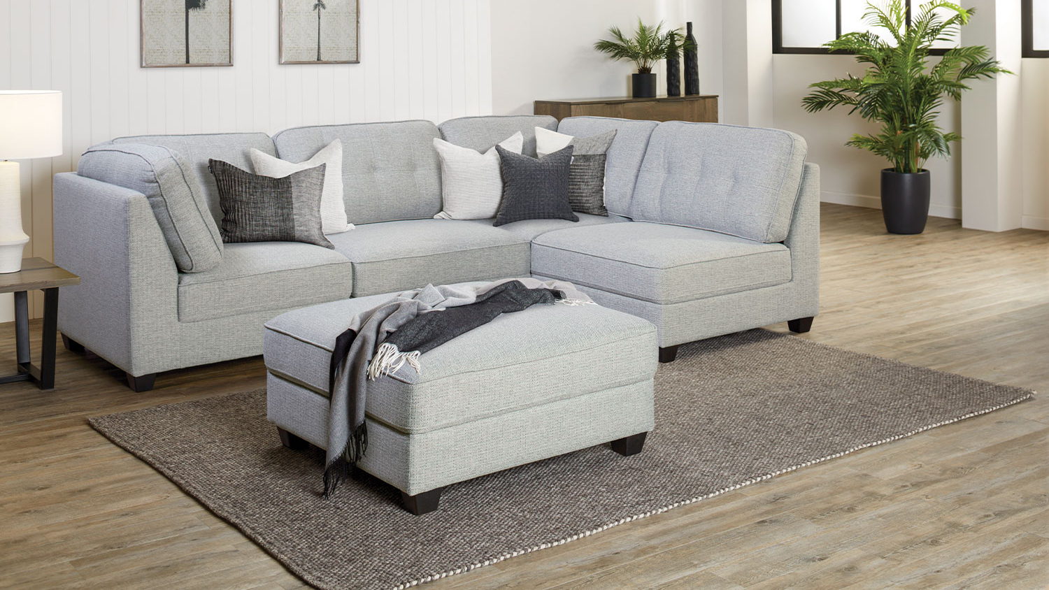 Corro 4 Seater Fabric Corner Lounge Suite