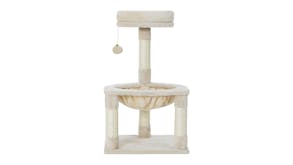 i.Pet Cat Condo with Scratching Post & Bed 69cm - Beige