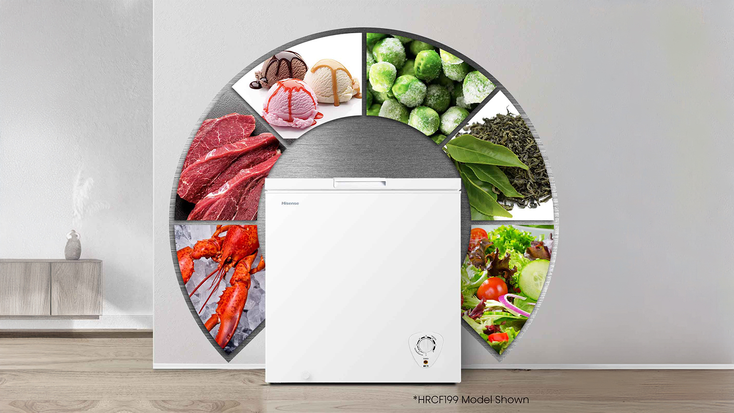 Hisense 145L Hybrid Chest Fridge or Freezer - White (HRCF146)