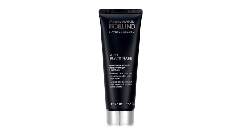 Annemarie Borlind 2 In 1 Black Mask - Intensive Care Mask For Combination Skin with Large Pores - 75ml/2.53oz