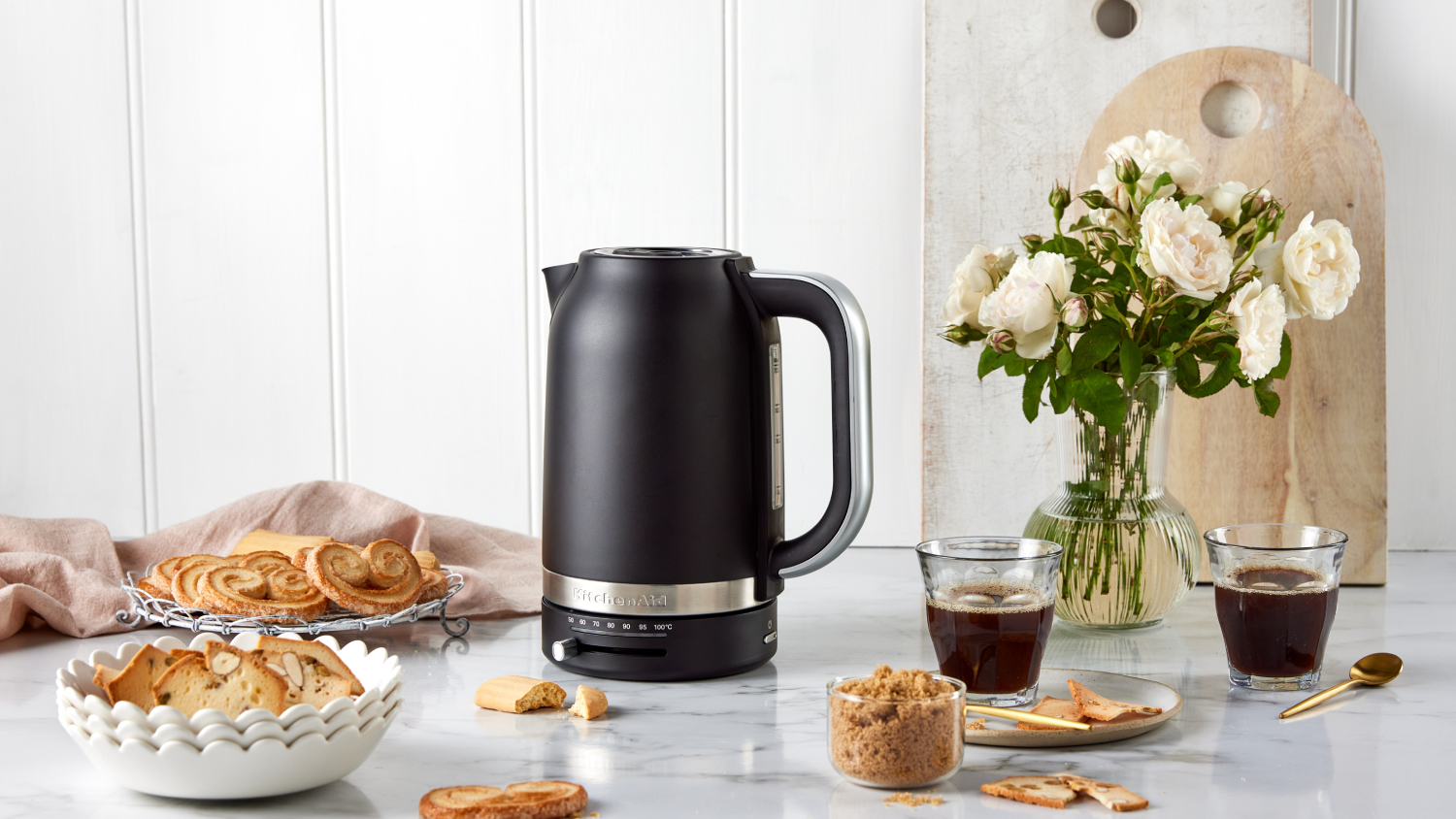 KitchenAid 1.7L Variable Temperature Kettle - Matte Black (5KEK1701ABM)