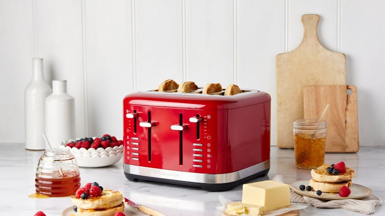 KitchenAid 4 Slice Toaster - Empire Red (5KMT4109AER)