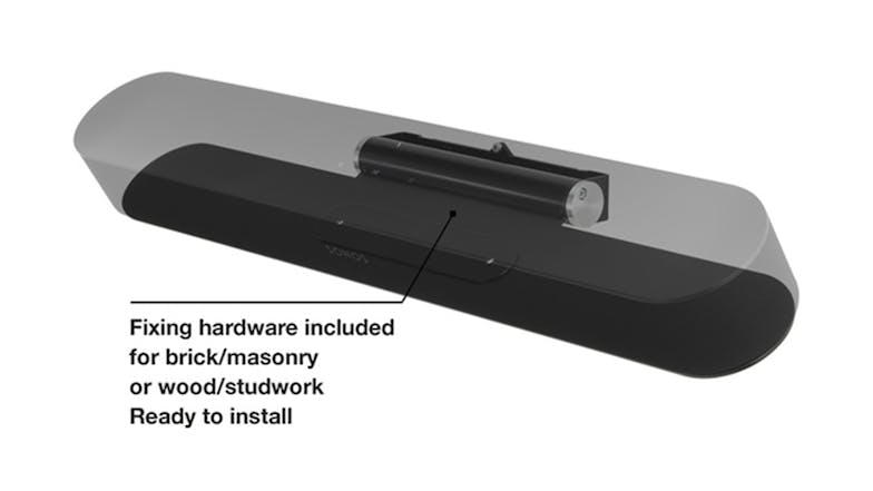Flexson Soundbar Mountable Wall Bracket for Sonos - Black (FLXBWM1021)