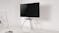 Konic 43" to 65" Universal TV Mountable Floor Stand with Felt Shelf - Silver (KF28-44F01W)