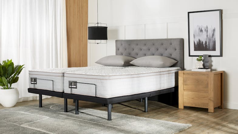 King Koil Conforma Classic II Soft Split Super King Mattress with Virtue Adjustable Base by A.H Beard