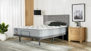 King Koil Chiro Confidence Firm Queen Mattress with Renew Zero Clearance Adjustable Base by A.H Beard