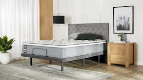 King Koil Chiro Confidence Medium Queen Mattress with Renew Zero Clearance Adjustable Base by A.H Beard