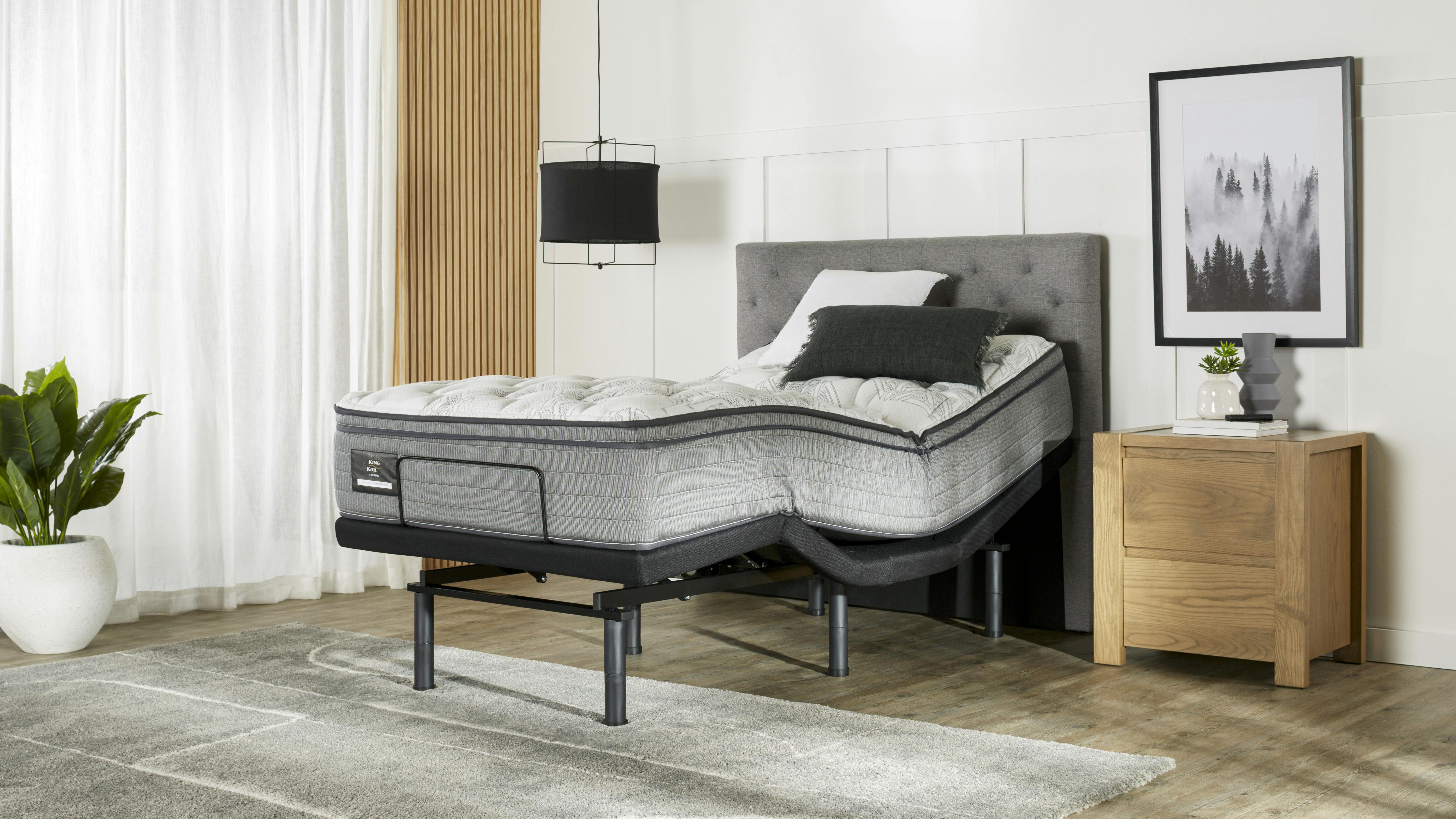 King Koil Conforma Deluxe II Medium King Single Mattress with Virtue Adjustable Base by A.H Beard