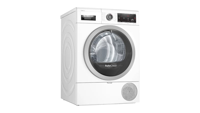 Bosch 10kg Front Loading Washing Machine & 9kg Heat Pump Condenser Dryer Package - White