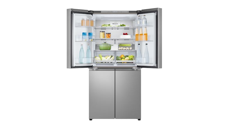 LG 530L Quad Door Fridge Freezer - Stainless Steel (GF-B505PL)