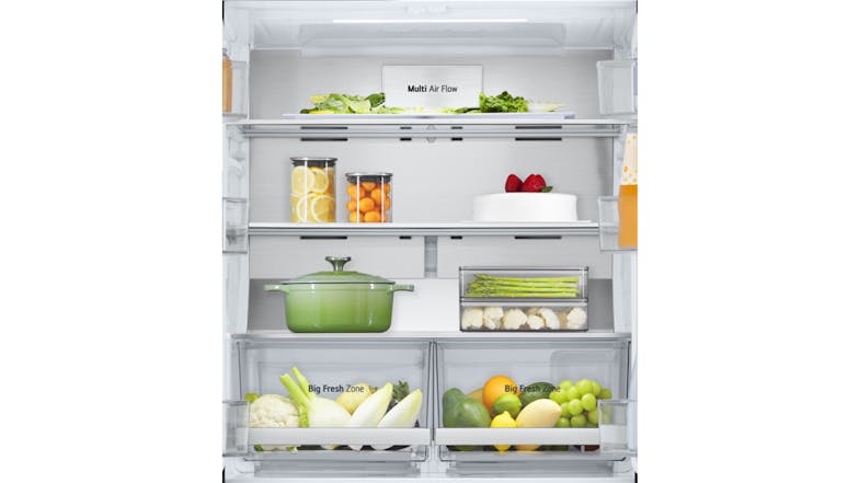 LG 530L Quad Door Fridge Freezer - Stainless Steel (GF-B505PL)