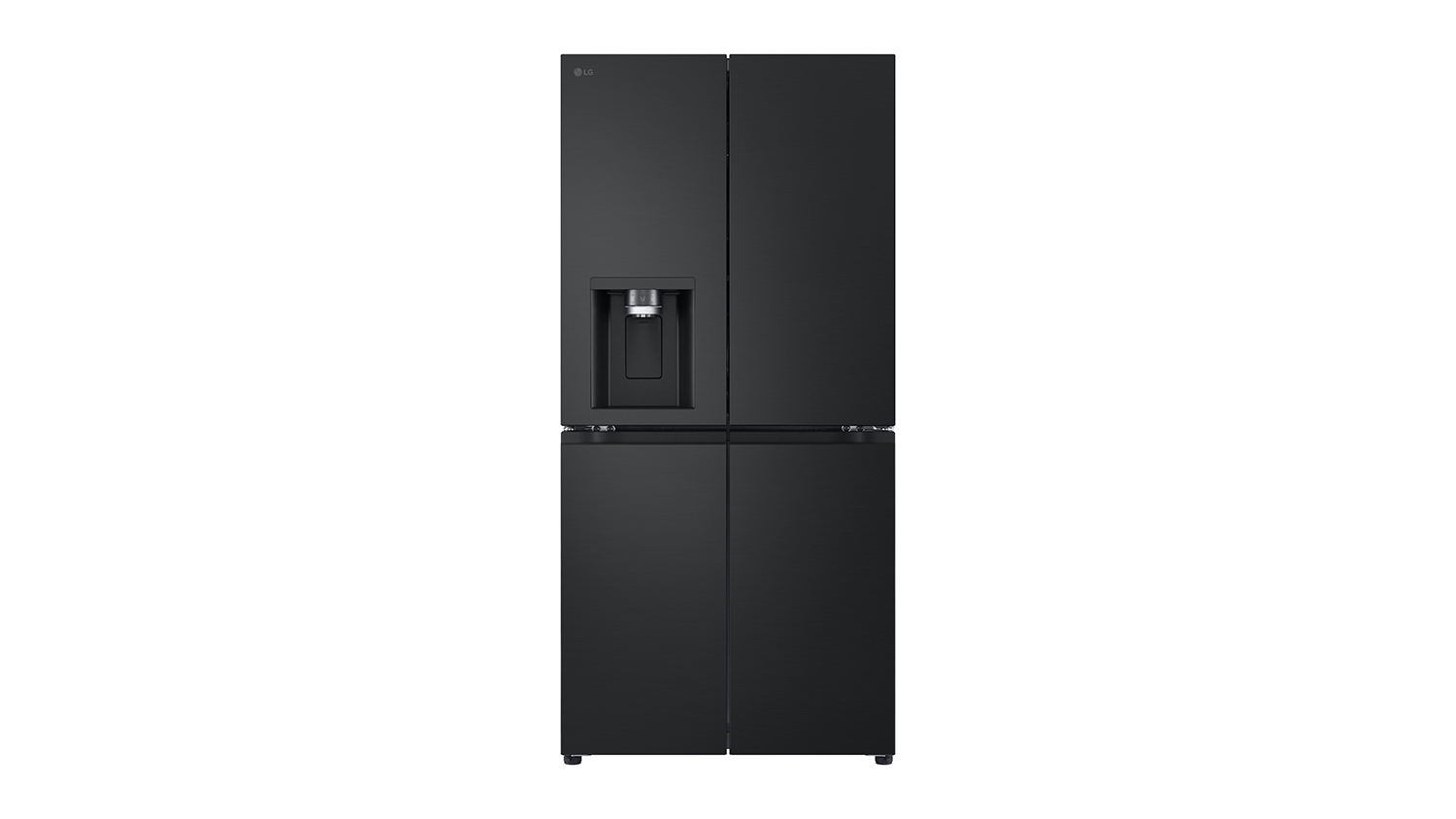 LG 506L Quad Door Fridge Freezer with Ice & Water - Matte Black (GF-L500MBL)