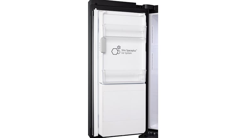 LG 506L Quad Door Fridge Freezer with Ice & Water - Matte Black (GF-L500MBL)