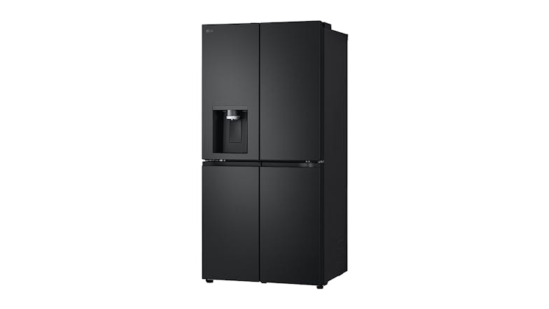LG 506L Quad Door Fridge Freezer with Ice & Water - Matte Black (GF-L500MBL)