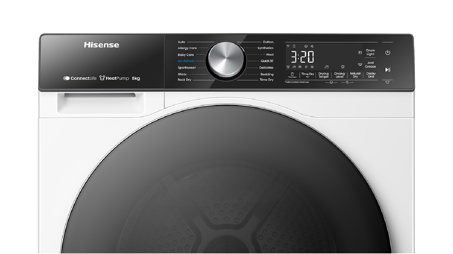 Hisense 8kg 14 Program Heat Pump Condenser Dryer White (Series 5