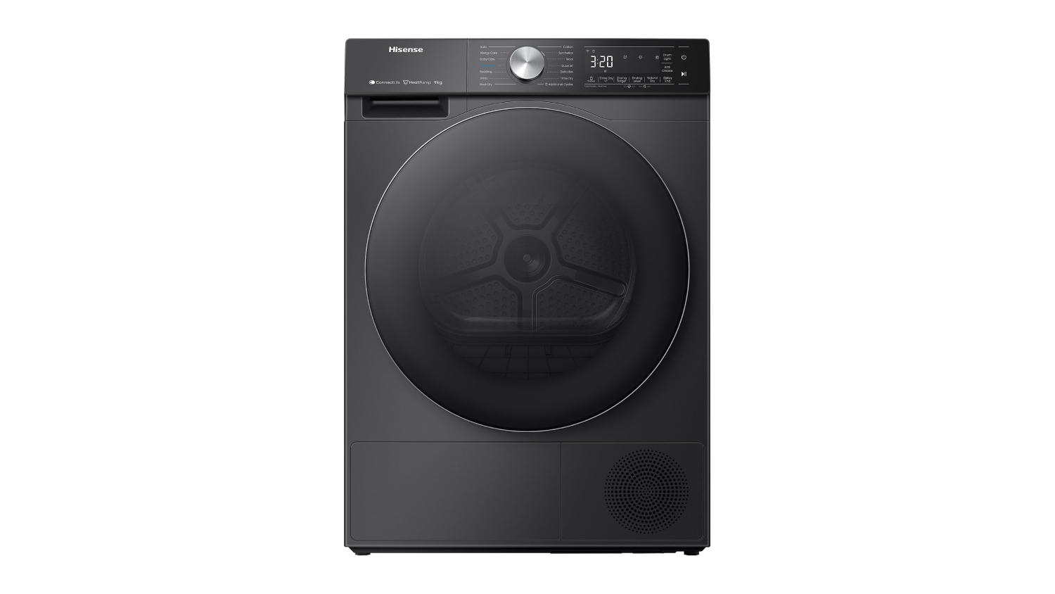 Hisense 9kg 13 Program Heat Pump Condenser Dryer - Black (Series 7/HDFS90HAB)