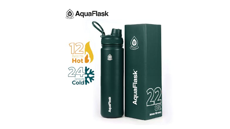 AquaFlask Original Water Bottle 650ml - Moss Green