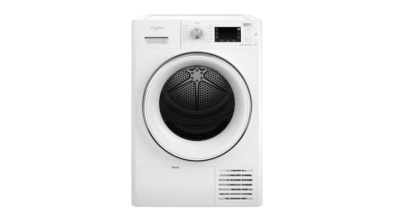 Whirlpool 10kg Front Loading Washing Machine & 9kg Heat Pump Condenser Dryer Package - White