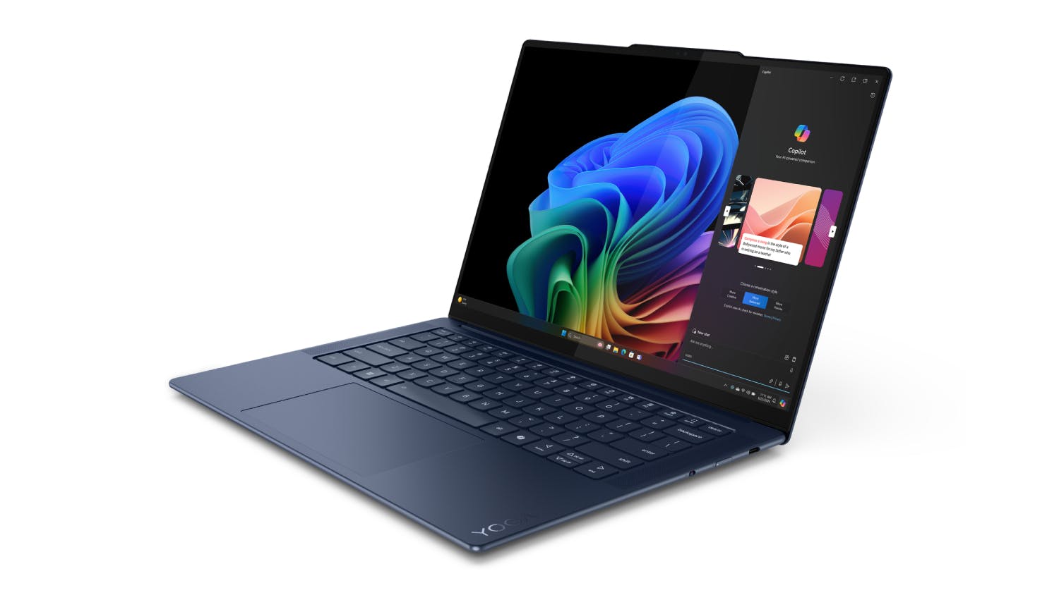 Lenovo Yoga Slim 7x (9th Gen) 14.5" Laptop - Qualcomm Snapdragon X Elite (X1E-78-100) 16GB-RAM 512GB-SSD - Cosmic Blue