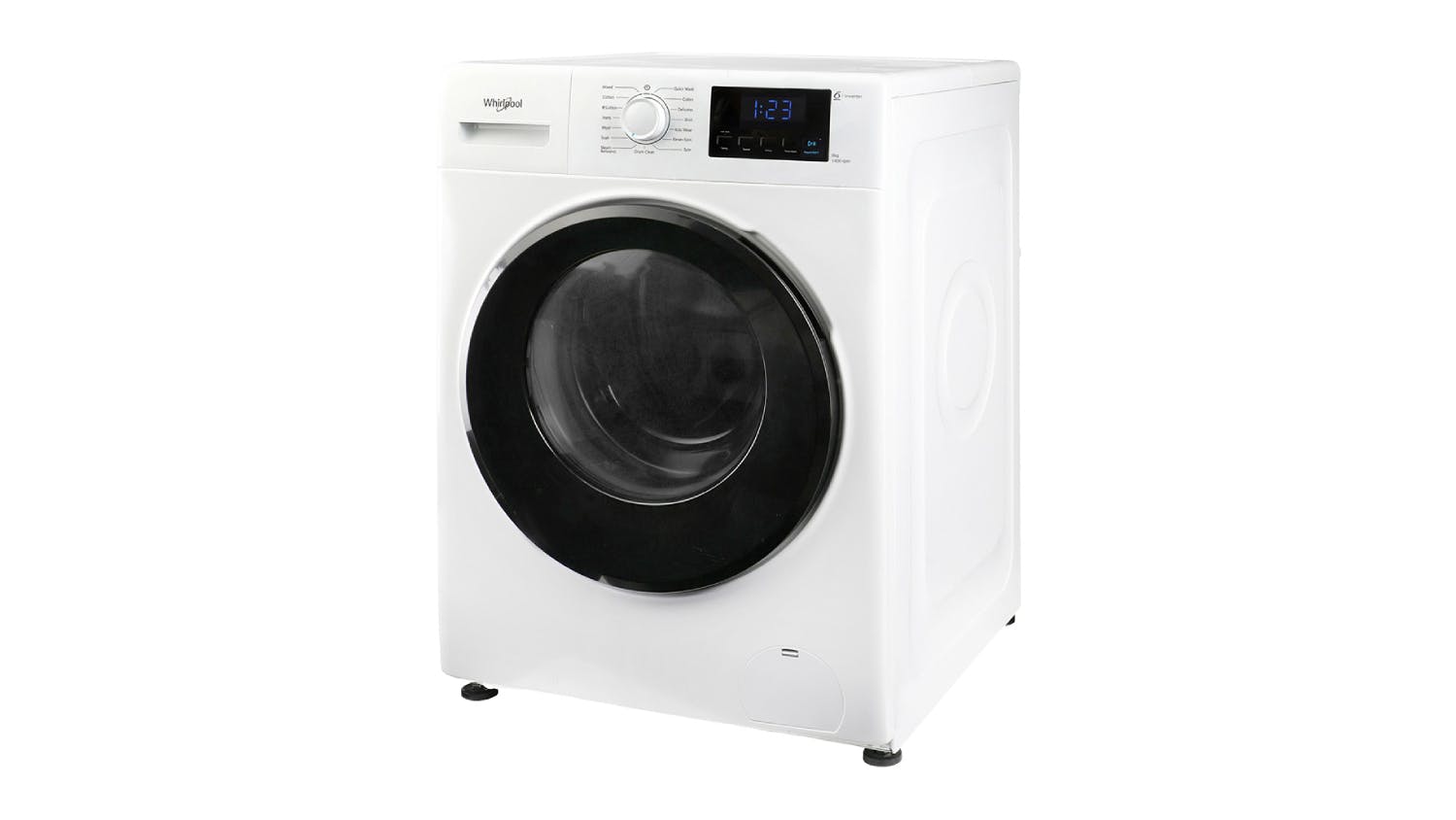 Whirlpool 8kg 15 Program Front Loading Washing Machine - White (FWRB8002IW-NS)