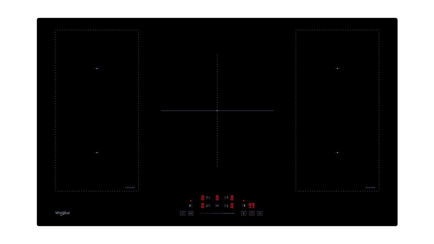 Whirlpool 90cm 5 Zone Induction Cooktop - Black (IWHH9050CC)