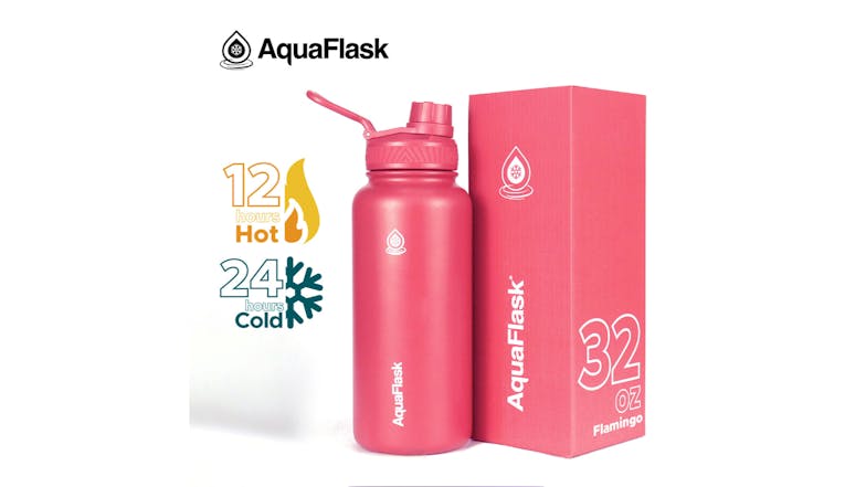 AquaFlask Original Water Bottle 946ml - Flamingo