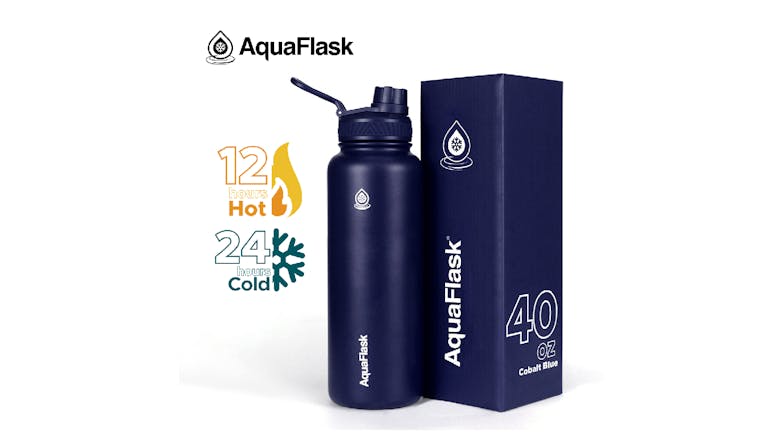 AquaFlask Original Water Bottle 1.18L - Cobalt Blue