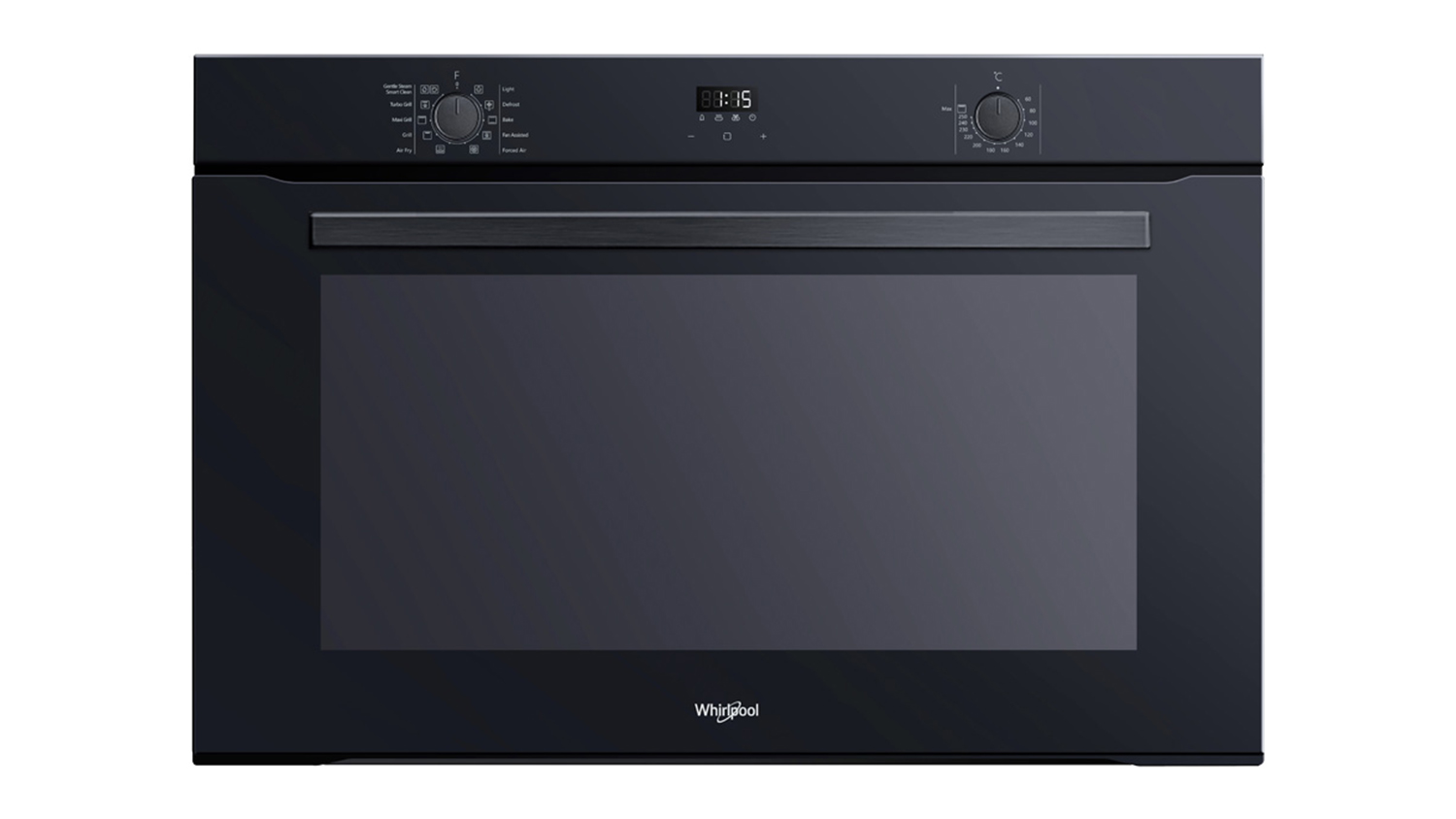 Whirlpool 90cm 9 Function Built-In Large Steam Oven - Black (WMH9900BLAUS)