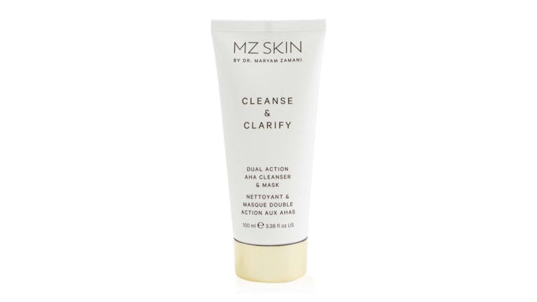 MZ Skin Cleanse & Clarify Dual Action AHA Cleanser & Mask - 100ml/3.38oz