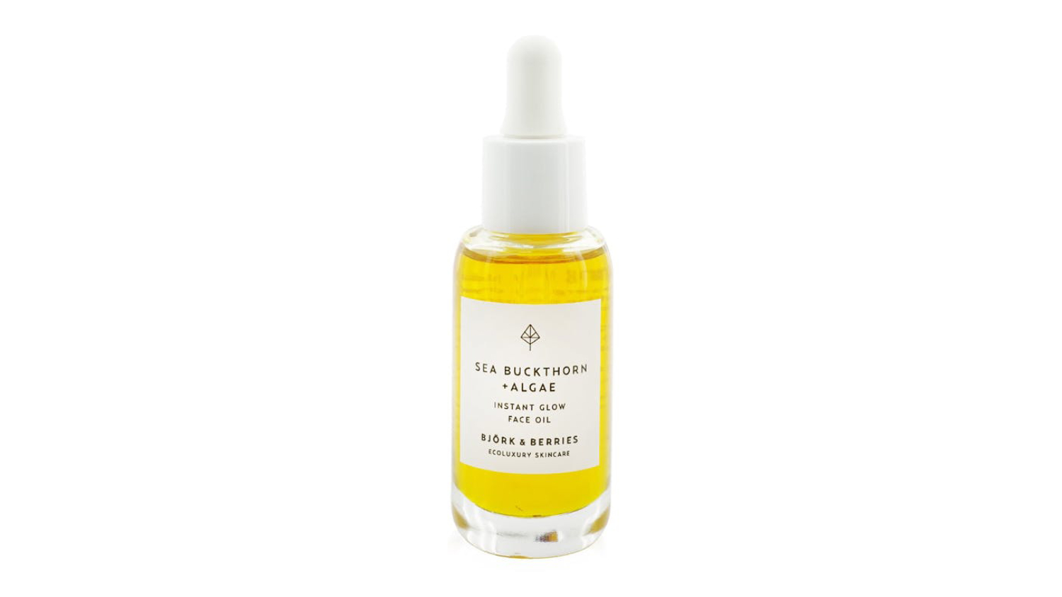 Bjork & Berries Sea Buckthorn+ Algae Instant Glow Face Oil - 30ml/1oz