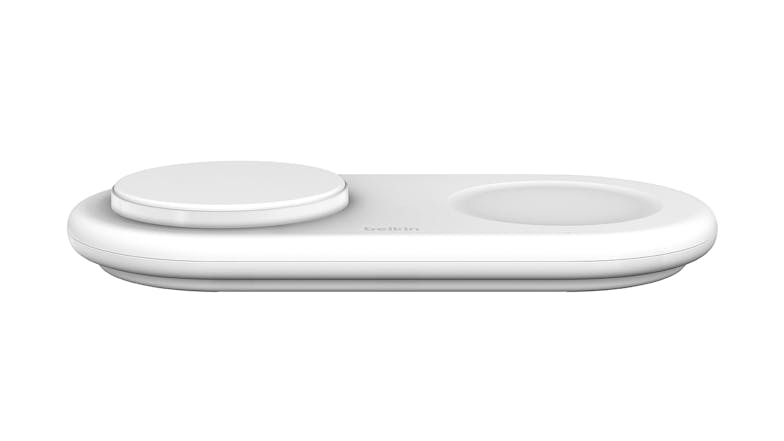 Belkin BoostCharge Pro 15W 2-in-1 Magnetic Wireless Charging Pad with Qi2 - White