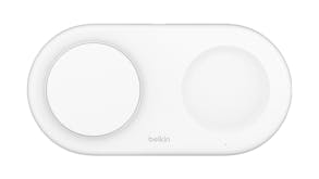 Belkin BoostCharge Pro 15W 2-in-1 Magnetic Wireless Charging Pad with Qi2 - White