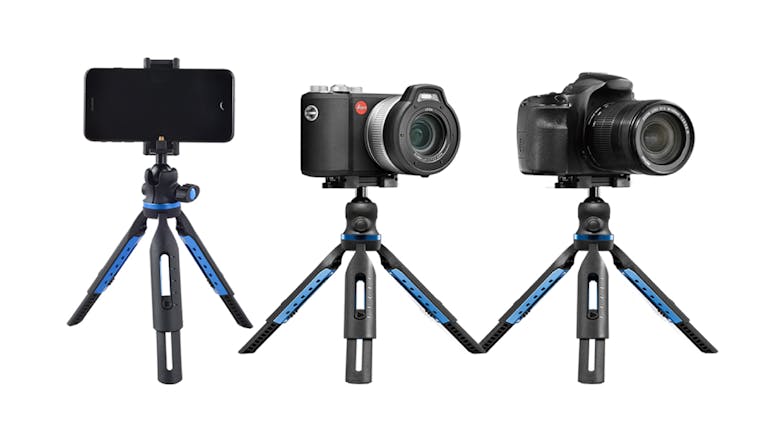 Apexel Mini Retractable Tripod for Mobile Phone/DSLR Camera - Black/Blue (APL-JJ06)