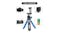 Apexel Mini Retractable Tripod for Mobile Phone/DSLR Camera - Black/Blue (APL-JJ06)