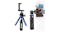 Apexel Mini Retractable Tripod for Mobile Phone/DSLR Camera - Black/Blue (APL-JJ06)