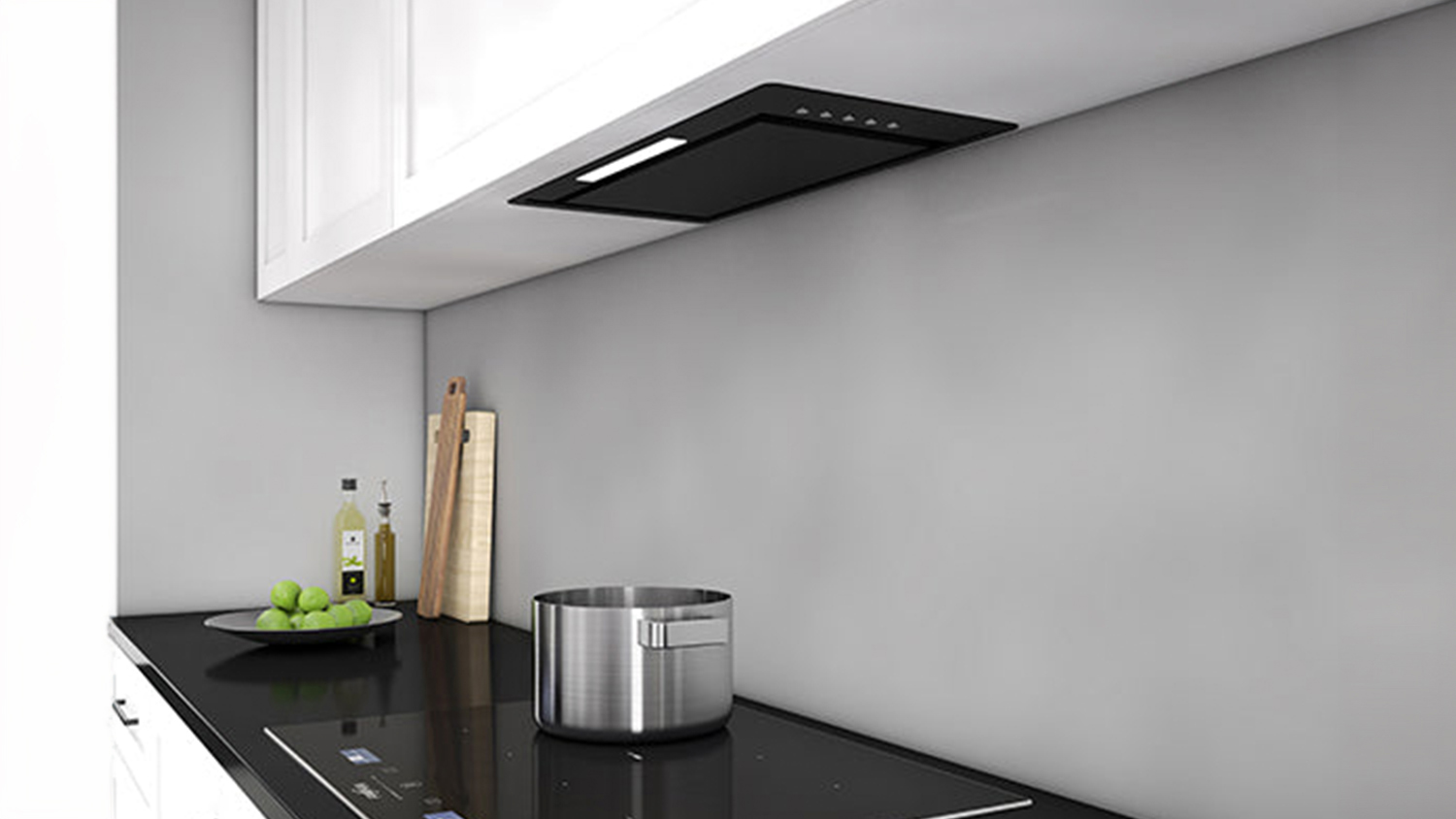 Sirius 52cm Undermount Integrated Rangehood - Black Glass (SM927EL520)