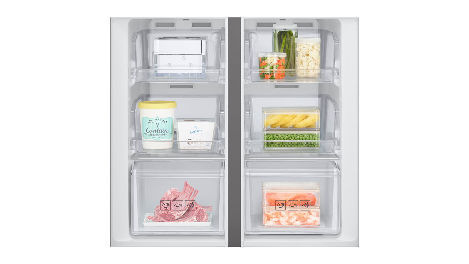 Samsung 488L Quad Door Fridge Freezer with Water Dispenser Silver