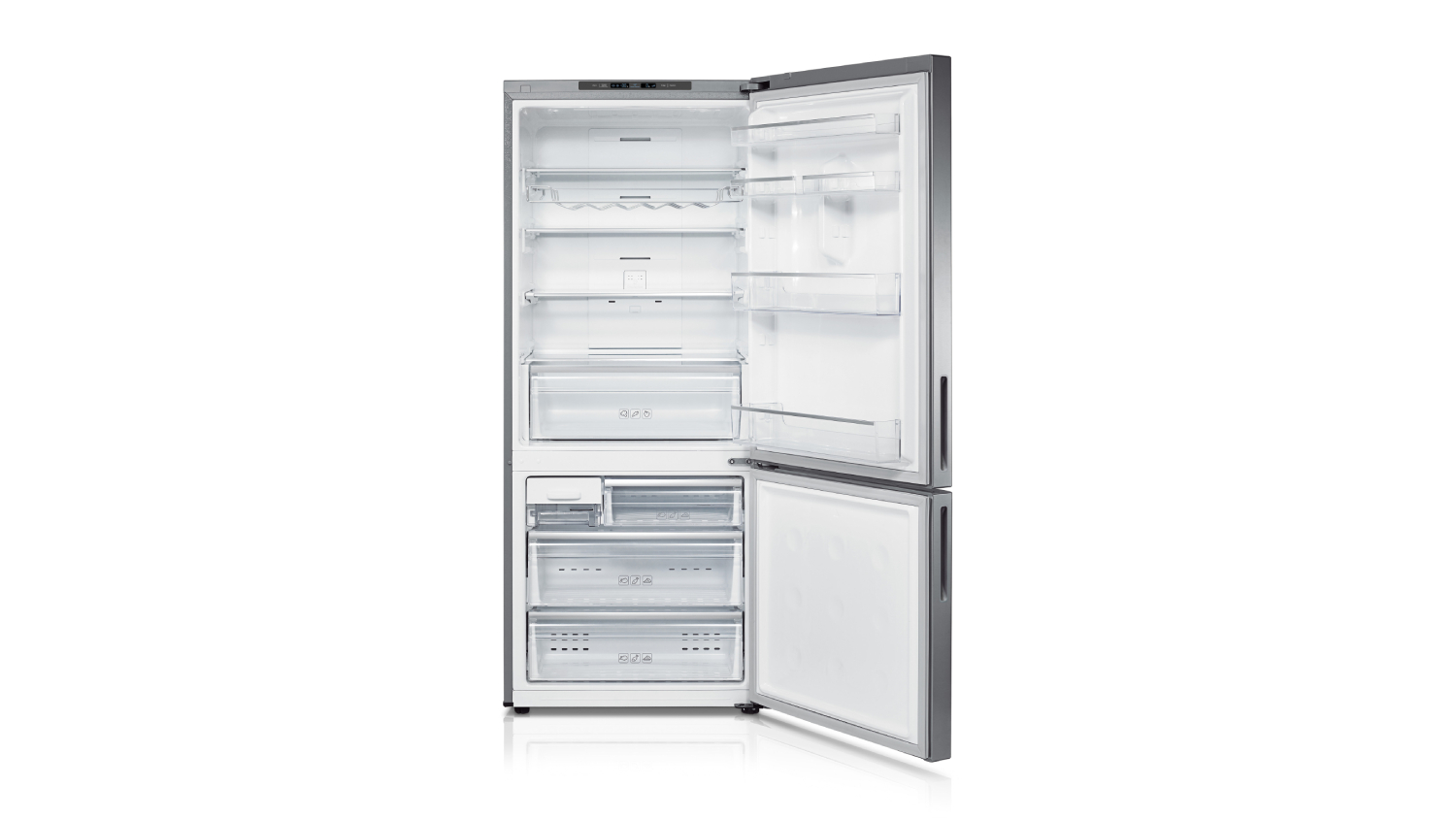 Samsung 427L Bottom Mount Fridge Freezer Silver (RL40B4SBASL/SA