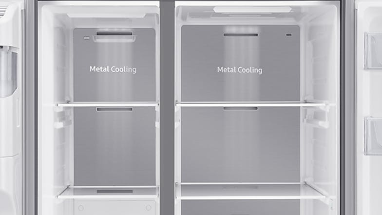 Samsung 635L Side by Side Fridge Freezer with Ice & Water Dispenser - Silver (RS65R5435M9/SA)