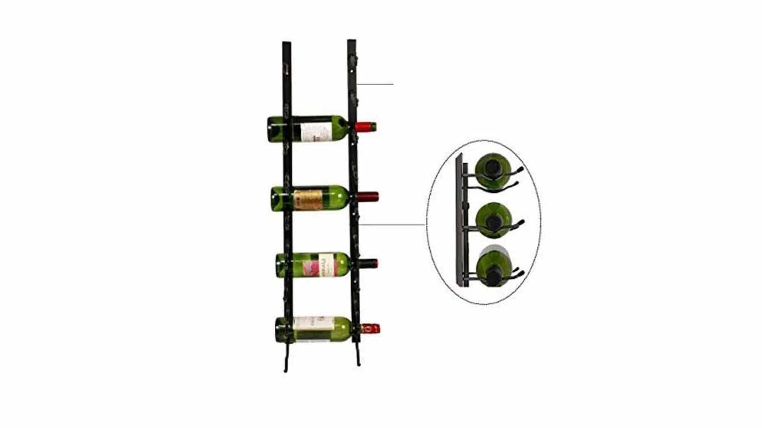 Wine Rack Store 9 Bottle Wall Mounted Wine Rack