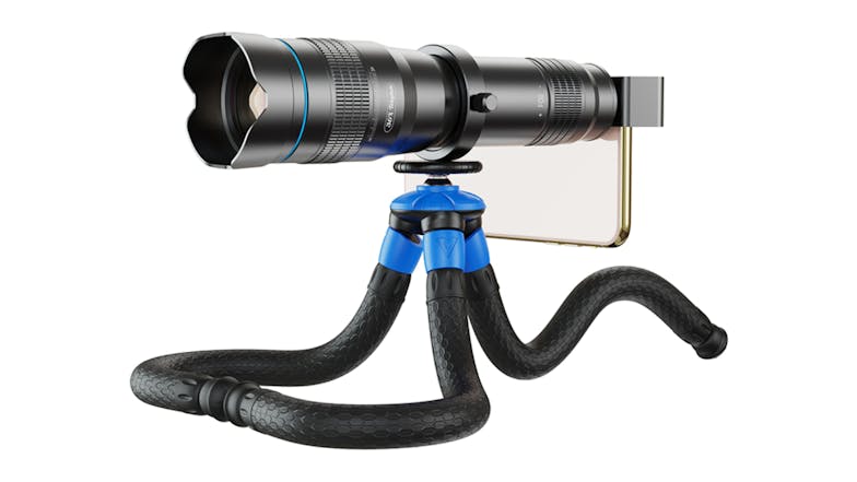 Apexel Portable Detachable Octopus Tripod for Mobile Phone/Camera - Black/Blue (APL-JJ07)