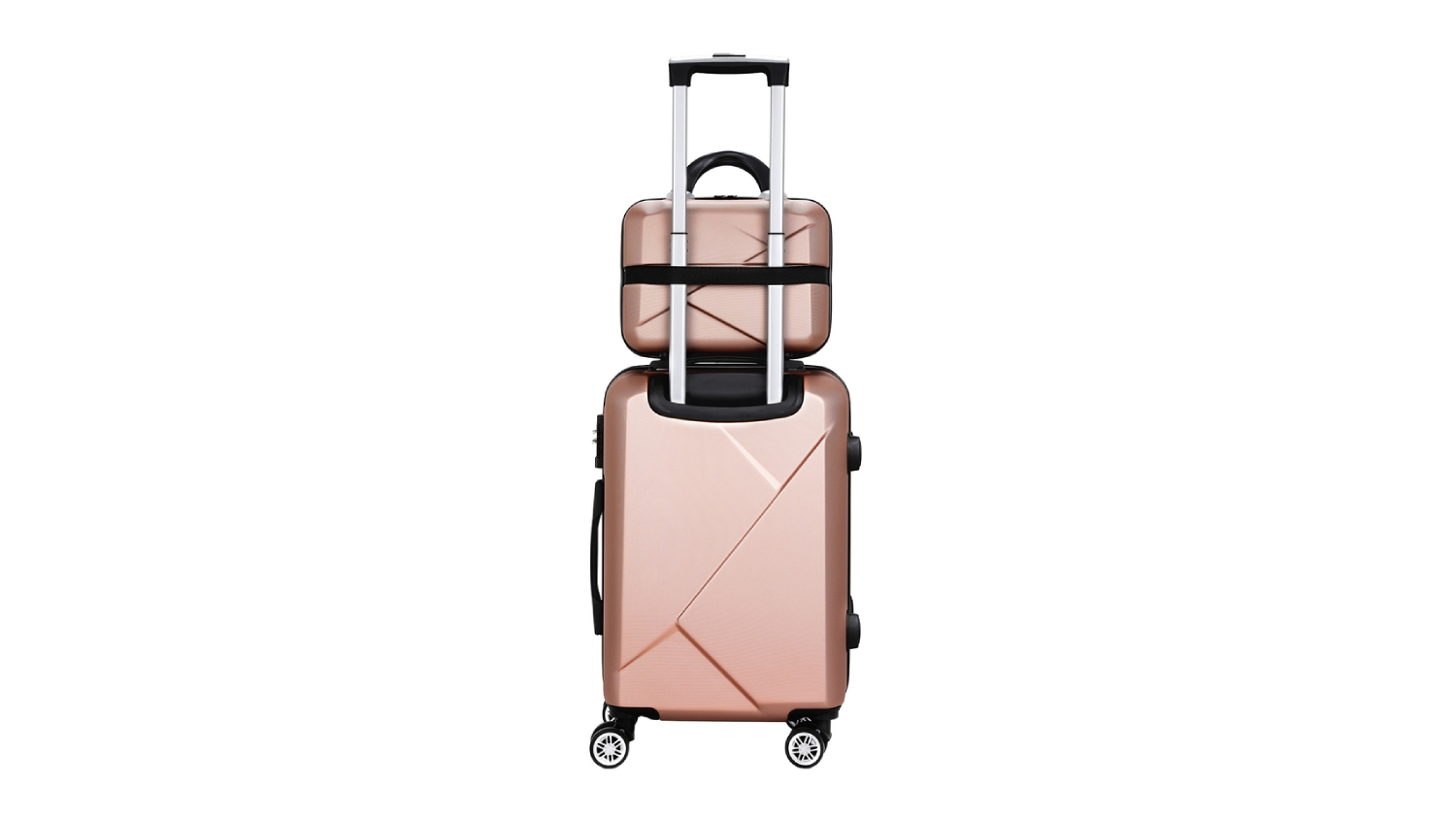 Wanderlite Modern Luggage Set 30/50cm 2pcs. - Rose Gold
