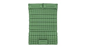 Weisshorn Slip-Resistant Self-Inflating Camping Mattress Double - Green